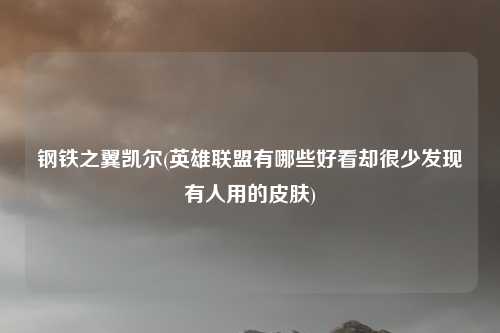 钢铁之翼凯尔(英雄联盟有哪些好看却很少发现有人用的皮肤)