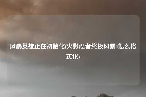 风暴英雄正在初始化(火影忍者终极风暴4怎么格式化)