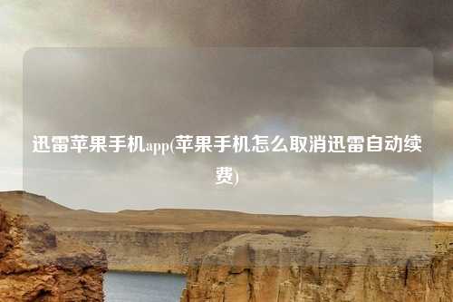 迅雷苹果手机app(苹果手机怎么取消迅雷自动续费)