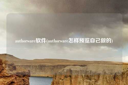 authorware软件(authorware怎样预览自己做的)