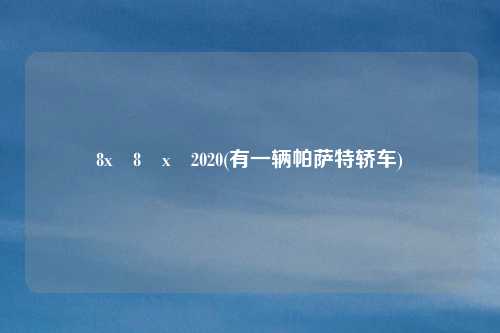 8x 8 x 2020(有一辆帕萨特轿车)