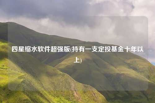 四星缩水软件超强版(持有一支定投基金十年以上)