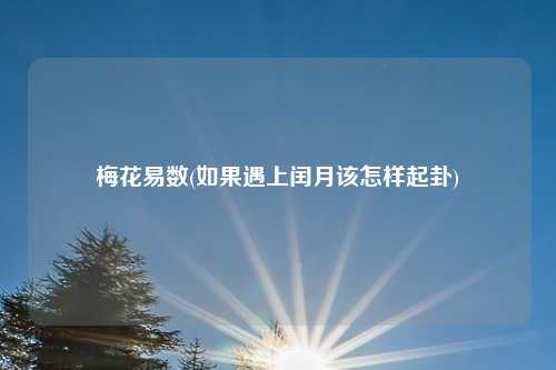 梅花易数(如果遇上闰月该怎样起卦)