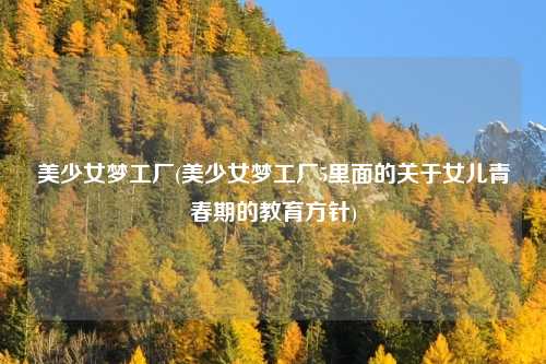美少女梦工厂(美少女梦工厂5里面的关于女儿青春期的教育方针)