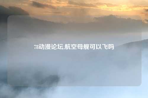 78动漫论坛,航空母舰可以飞吗