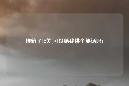 推箱子12关(可以给我讲个笑话吗)