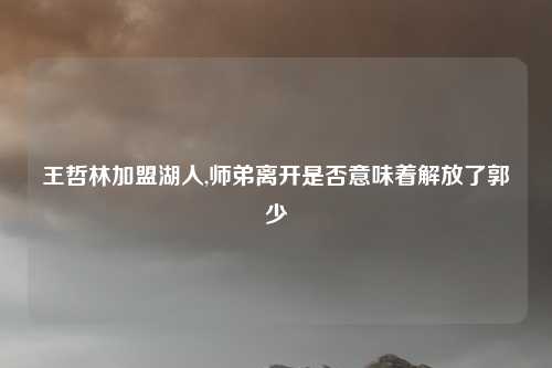 王哲林加盟湖人,师弟离开是否意味着解放了郭少