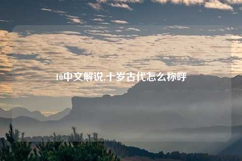 10中文解说,十岁古代怎么称呼