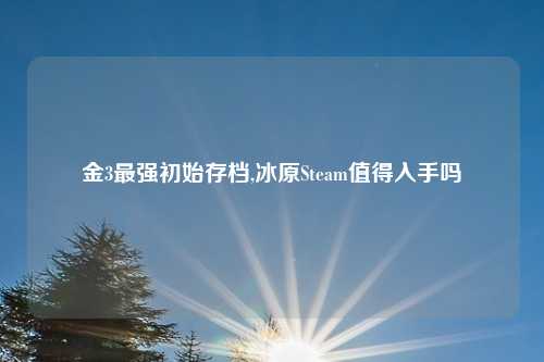 金3最强初始存档,冰原Steam值得入手吗