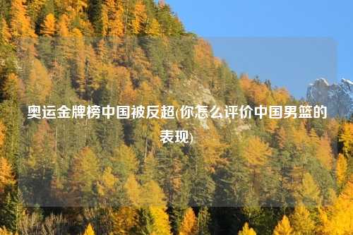 奥运金牌榜中国被反超(你怎么评价中国男篮的表现)