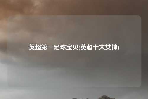 英超第一足球宝贝(英超十大女神)