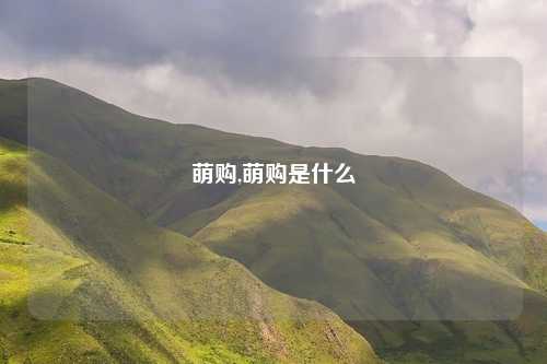 萌购,萌购是什么