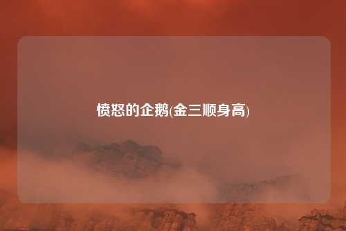 愤怒的企鹅(金三顺身高)
