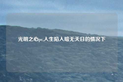 光明之心pc,人生陷入暗无天日的情况下