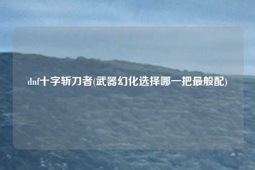dnf十字斩刀者(武器幻化选择哪一把最般配)