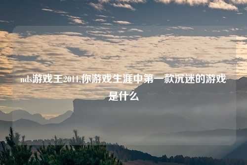 nds游戏王2011,你游戏生涯中第一款沉迷的游戏是什么