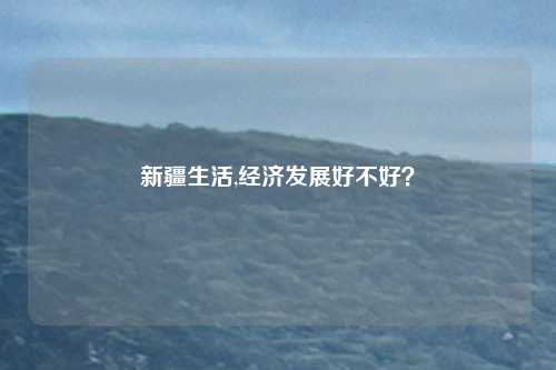 新疆生活,经济发展好不好？
