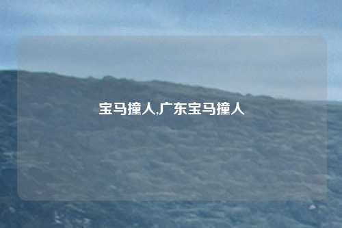 宝马撞人,广东宝马撞人