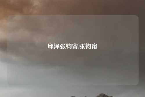 邱泽张钧甯,张钧甯