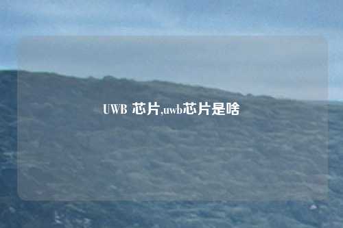 UWB 芯片,uwb芯片是啥