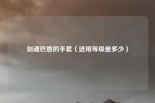 剑魂巴恩的手套（适用等级是多少）