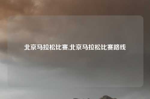 北京马拉松比赛,北京马拉松比赛路线