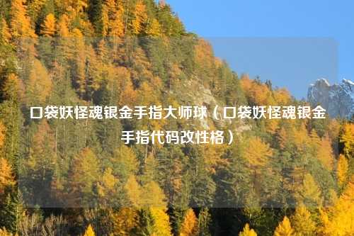 口袋妖怪魂银金手指大师球（口袋妖怪魂银金手指代码改性格）