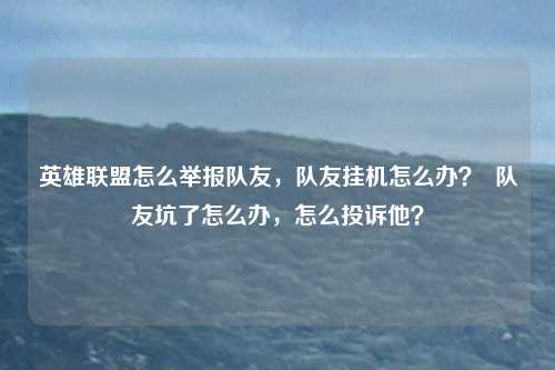 英雄联盟怎么举报队友，队友挂机怎么办？  队友坑了怎么办，怎么投诉他？
