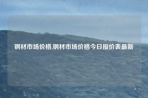 钢材市场价格,钢材市场价格今日报价表最新