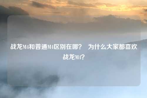 战龙M4和普通M4区别在哪？  为什么大家都喜欢战龙M4？