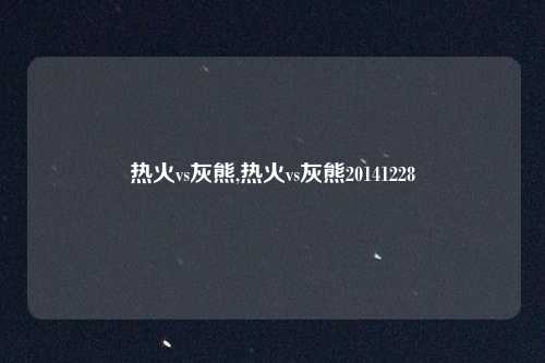 热火vs灰熊,热火vs灰熊20141228