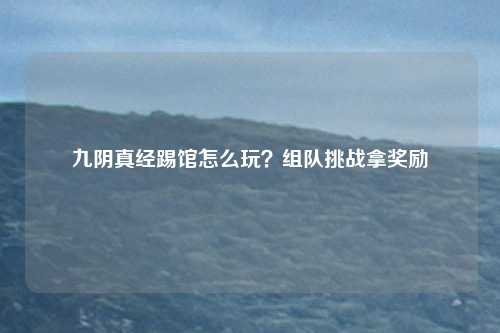 九阴真经踢馆怎么玩？组队挑战拿奖励