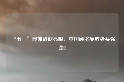 “五一”假期数据亮眼，中国经济复苏势头强劲！