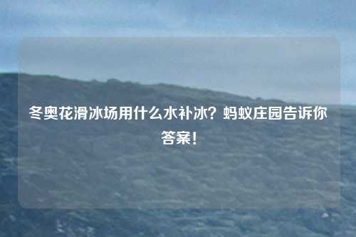冬奥花滑冰场用什么水补冰？蚂蚁庄园告诉你答案！