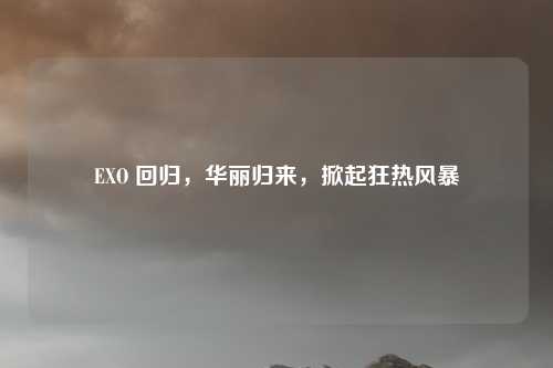 EXO 回归，华丽归来，掀起狂热风暴