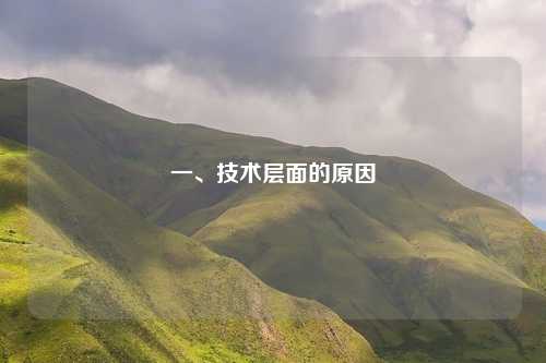 一、技术层面的原因