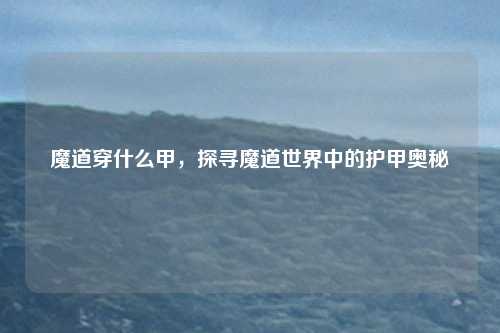 魔道穿什么甲，探寻魔道世界中的护甲奥秘