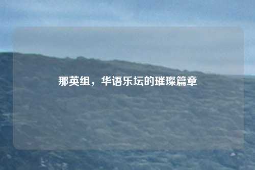 那英组，华语乐坛的璀璨篇章