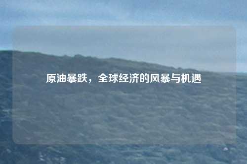 原油暴跌，全球经济的风暴与机遇
