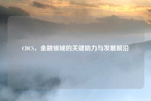 CDCS，金融领域的关键助力与发展前沿