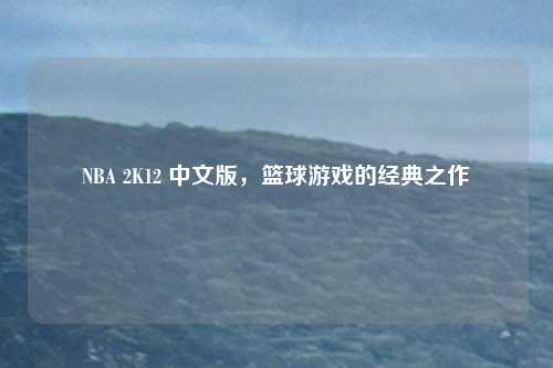 NBA 2K12 中文版，篮球游戏的经典之作