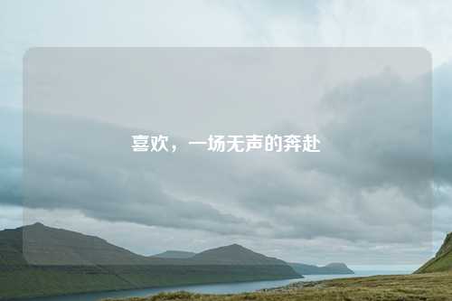 喜欢，一场无声的奔赴