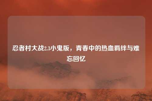 忍者村大战2.3小鬼版，青春中的热血羁绊与难忘回忆