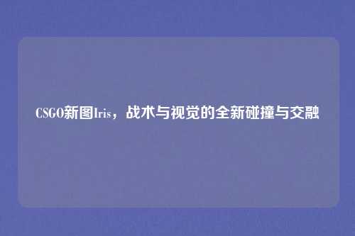 CSGO新图Iris,战术与视觉的全新碰撞与交融 CSGO新图Iris,战术与视觉的全新碰撞与交融