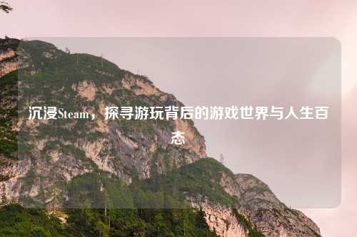 沉浸Steam,探寻游玩背后的游戏世界与人生百态 沉浸Steam,探寻游玩背后的游戏世界与人生百态