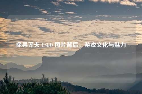 探寻莽夫 CSGO 图片背后，游戏文化与魅力