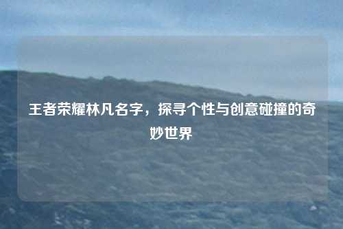 王者荣耀林凡名字,探寻个性与创意碰撞的奇妙世界