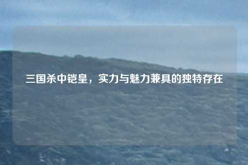 三国杀中铠皇，实力与魅力兼具的独特存在