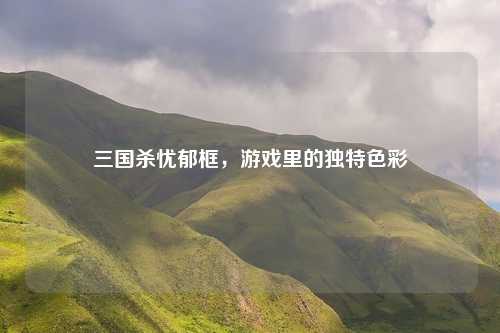 三国杀忧郁框，游戏里的独特色彩